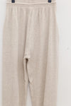BASERANGE Loose-fitting sports casual pants Made in Portugal BAS-FSP-CH-WI22-MIHUI Beige-grey Cotton and linen FSP